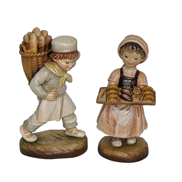 ANRI Ferrandiz Baker Boy and Pastry Girl 6" Limited Ed Set RARE Italy EUC Read - Picture 1 of 8